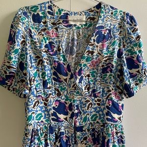 BA&SH blue top, 100% viscose. New with tag. Perfect condition.